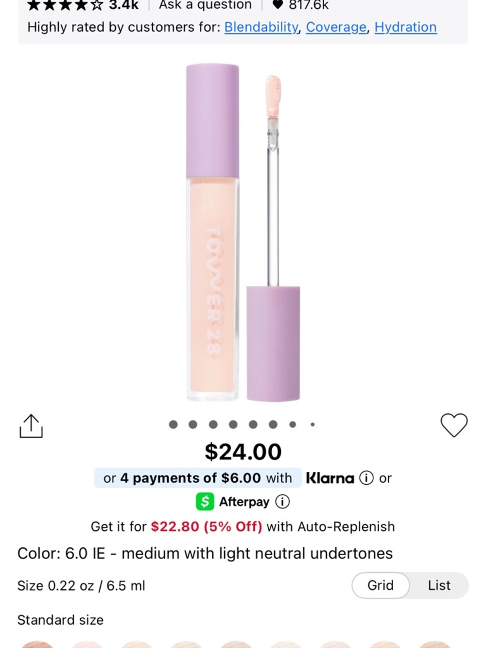 Tower 28 Creamy Concealer - 6.0 IE